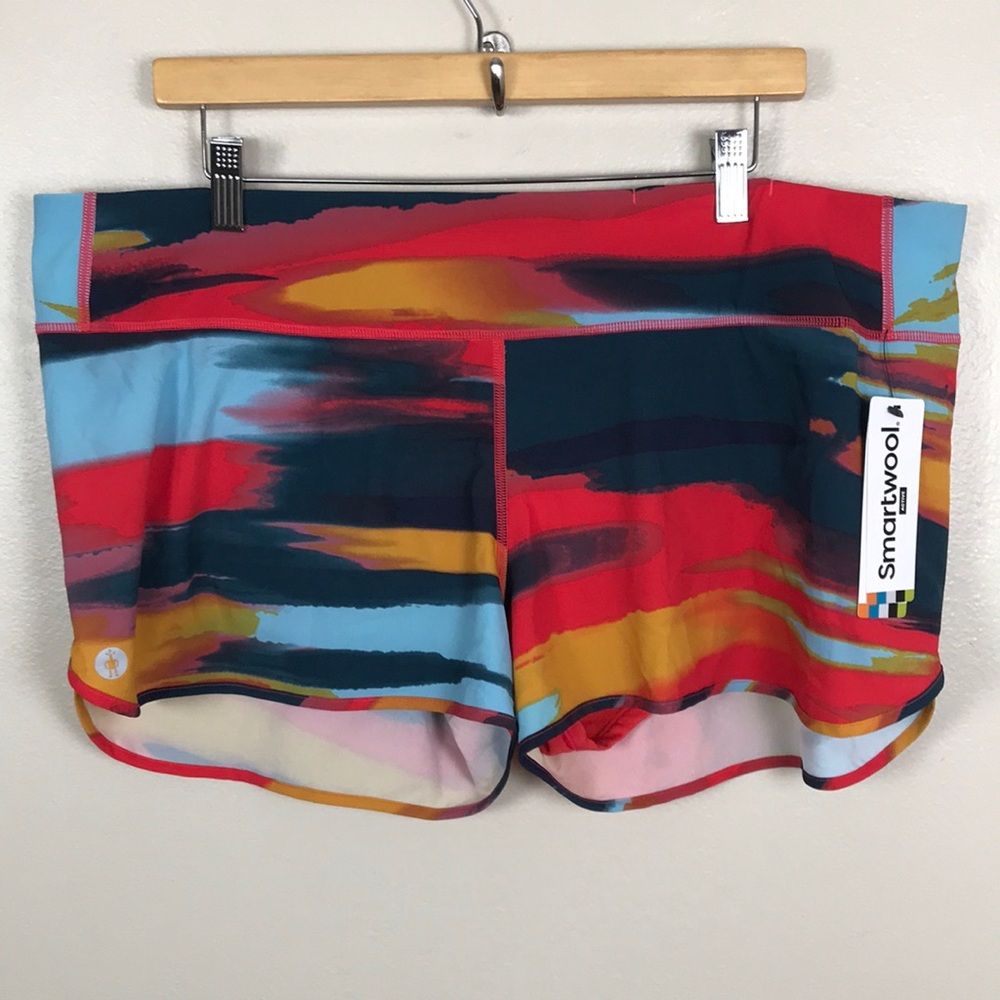 Smartwool Women's XL Carnival‎ Print Run Shorts NEW